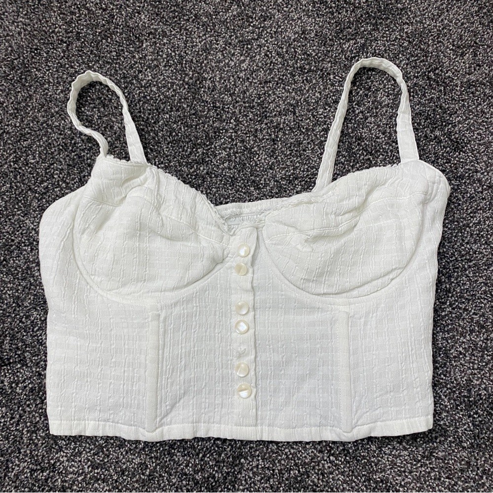 Moda International white crop top
